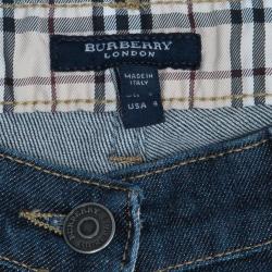 مملوكة مسبقًا Burberry Dark Blue Flare Denim Pants S