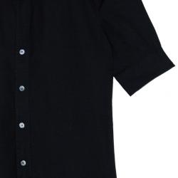 Pre Owned Burberry Black Short Sleeve Shirt XS