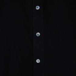 Pre Owned Burberry Black Short Sleeve Shirt XS
