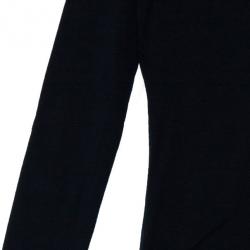 مملوكة مسبقًا تي شيرت بربري أسود بكم طويل ورقعة كم نوفاتشيك XS 