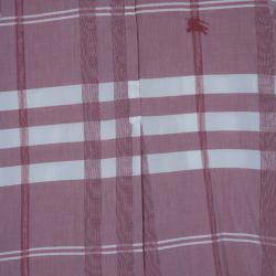 مملوكة مسبقًا Burberry Brit Check Cotton Coral Pink Tunic Shirt XL