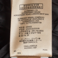 Pre Owned Burberry Burgundy Fur Trimmed Synthetic Hooded Jacket XL