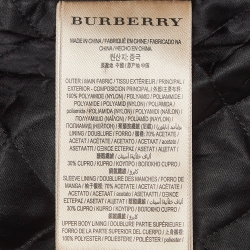 Pre Owned Burberry Burgundy Fur Trimmed Synthetic Hooded Jacket XL