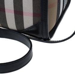 Pre Owned Burberry Medium Bridle House Check Bowling Bag