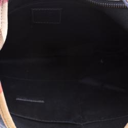 Pre Owned Burberry Navy Blue Denim Hobo