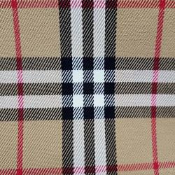 Pre Owned Burberry Plaid Print Medium Vintage Check Banner Tote Bag