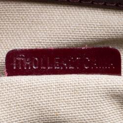 مملوكة مسبقًا حقيبة بربري قلب بيلغريم جلد لامعة وPVC عنابية