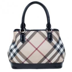 مملوكة مسبقًا حقيبة يد بربري نوفا شيك كانفاس