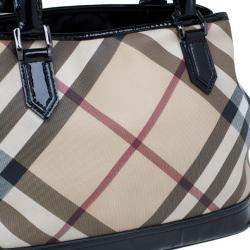 مملوكة مسبقًا حقيبة يد بربري نوفا شيك كانفاس