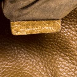 Pre Owned Burberry Brown Leather Murphy Hobo