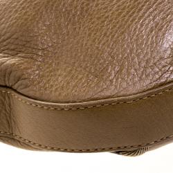 Pre Owned Burberry Brown Leather Murphy Hobo