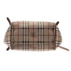 Pre Owned Burberry Haymarket Check Small Canter