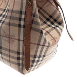 Pre Owned Burberry Haymarket Check Small Canter