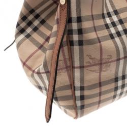 Pre Owned Burberry Haymarket Check Small Canter