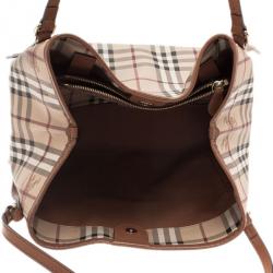 Pre Owned Burberry Haymarket Check Small Canter