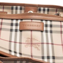 Pre Owned Burberry Haymarket Check Small Canter
