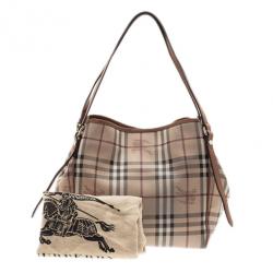 Pre Owned Burberry Haymarket Check Small Canter