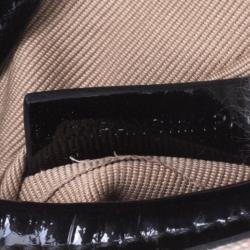 Pre Owned Burberry Black Nova Check PVC Brooke Hobo