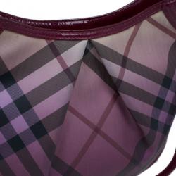 Pre Owned Burberry Pink Nova Pop Check Craigwell Shoulder Bag