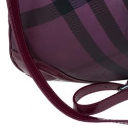 Pre Owned Burberry Pink Nova Pop Check Craigwell Shoulder Bag