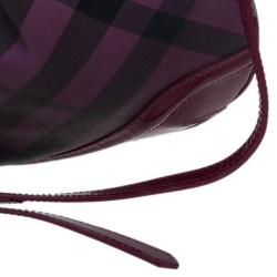 Pre Owned Burberry Pink Nova Pop Check Craigwell Shoulder Bag