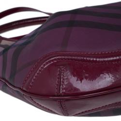 Pre Owned Burberry Pink Nova Pop Check Craigwell Shoulder Bag