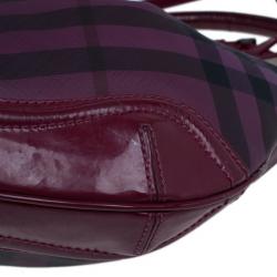 Pre Owned Burberry Pink Nova Pop Check Craigwell Shoulder Bag