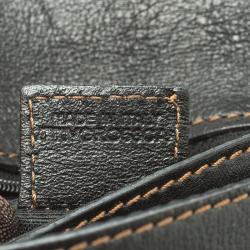 Pre Owned Burberry Black Leather Belt Bag