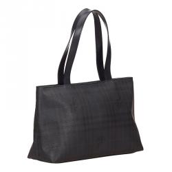 مملوكة مسبقًا Burberry Navy Blue PVC Shopper Tote