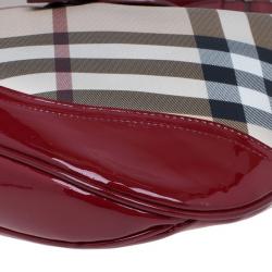 Pre Owned Burberry Nova Check Canvas Brooke Hobo