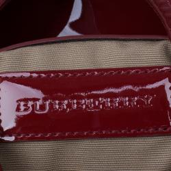 Pre Owned Burberry Nova Check Canvas Brooke Hobo