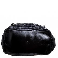 مملوكة مسبقًا حقيبة بربري لوري جلد أسود كارتريدج لامع