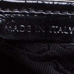 مملوكة مسبقًا حقيبة بربري لوري جلد أسود كارتريدج لامع