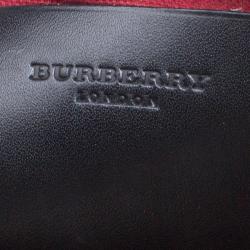 Pre Owned Burberry Beige Nova Check Tweed Shoulder Bag