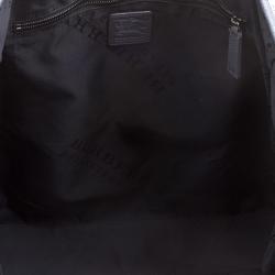 مملوكة مسبقًا Burberry Grey Raffia Shopper Tote