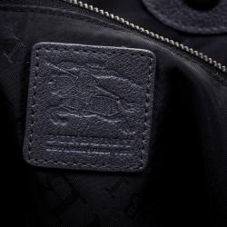 مملوكة مسبقًا Burberry Grey Raffia Shopper Tote