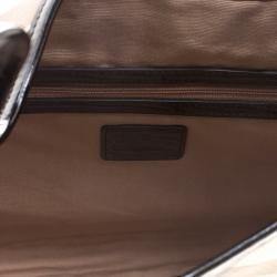 Pre Owned Burberry Black Nova Check PVC Brooke Hobo