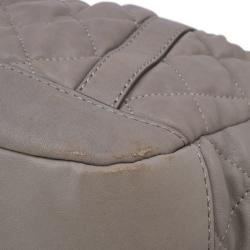 Pre Owned Burberry Beige Leather Belted Satchel