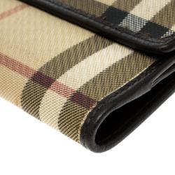 مملوكة مسبقًا محفظة بربري PVC  كاروهات هاوس تشيك ثنائية الطي