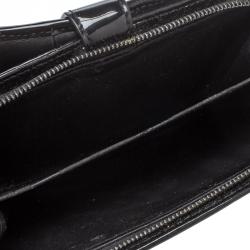 Pre Owned Burberry Black Novacheck PVC Penrose Continental Wallet