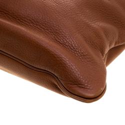 Pre Owned Burberry Brown Leather Shopper tote