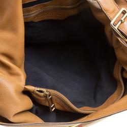 Pre Owned Burberry Beige Canvas House Check Prorsum Vintage Hobo