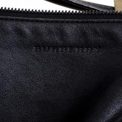 Pre Owned Burberry Brown Brit Check Canvas Tote