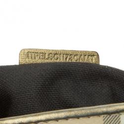 Pre Owned Burberry Haymarket Check Small Shoulder Bag