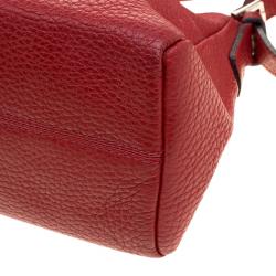 مملوكة مسبقًا Burberry Red Leather Pochette Shoulder Bag