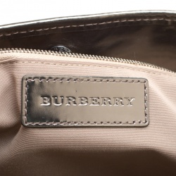 Pre Owned Burberry Beige/Grey Nova Check Vinyl Nickie Stars Tote