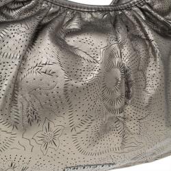 مملوكة مسبقًا Burberry Bronze Leather Degrade Lace Large Avondale Hobo