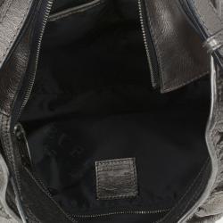 مملوكة مسبقًا Burberry Bronze Leather Degrade Lace Large Avondale Hobo