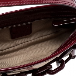 Pre Owned Burberry Beige/Red Nova Check Coated Canvas Pochette Shoulder Bag