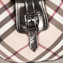 Pre Owned Burberry Nova Check Buckle Hobo